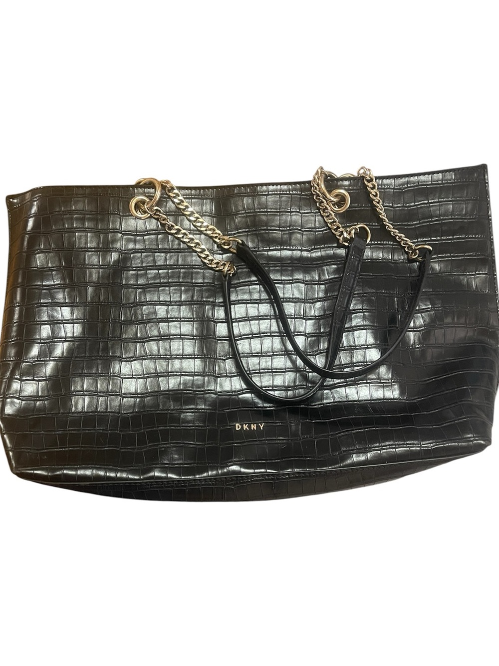 DKNY Croc embossed Claryce tote